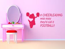 Children's 'If I Where A Cheerleader...' Wall Art Quote, Decal, Modern Transfer