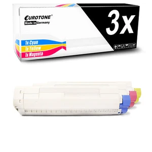 3x Eurotone Toner for OKI C-822-N C-822-DN C-822-CDTN - Picture 1 of 4