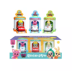 Pinkfong WonderStar Shooting Auto & Figure Bambini Giocattolo Corea TV Polizia Ambulanza - Foto 1 di 6