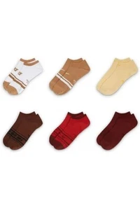 Nike Air Sportswear Everyday Lightweight Dri-Fit No-Show Socks 6pk sz M 6-8 - Picture 1 of 12