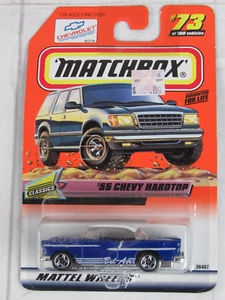 Chevy Matchbox Classics #73 Series 15 '55 techo rígido azul - Imagen 1 de 5