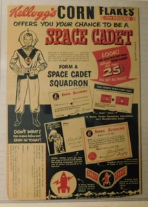 Original Tom Corbett Space Cadet Kellogg's Müslidose Rückseite - Bild 1 von 2
