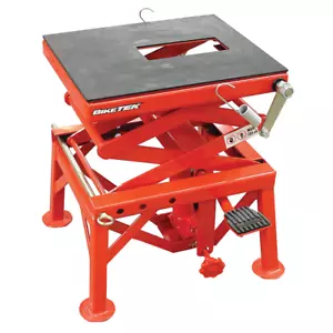 ELEVADOR DE TIJERA BIKETEK Soporte hidráulico de alta resistencia Robusto MX Motocross Bicicleta de tierra - Imagen 1 de 1