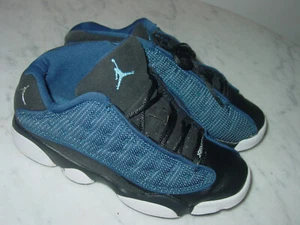 2016 Nike Air Jordan Retro 13 Brave Blue/Metallic Silver Youth Shoes! Size 2.5Y  - Picture 1 of 12