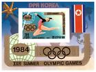 Korea 1984 XXIII Olympics imperforate gold overprint sheet s/s MNH Mi 98 rare