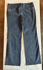 Pantalones de mezclilla para mujer Ann Taylor Loft azul talla 12 - corte bota - ligeramente usados - Imagen 1 de 7