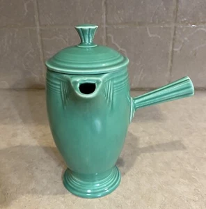 Fiesta Green After Dinner (AD) Demitasse Coffee Pot~Stick Handle~RARE~Vintage - Picture 1 of 11