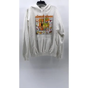 GILDAN Unisex Erwachsene weiß Nickelodeon Charakter Box Langarm Hoodie Gr. L - Bild 1 von 9