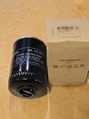 Filtro de aceite VW Audi 068115561B 85-05 Volkswagen 1.6L 1.8L I4 NUEVO ORIGINAL OEM Foto 1 de 4