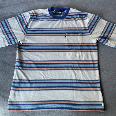 The Hundreds Blue Striped Long Sleeve Shirt Medium - Image 1 of 4