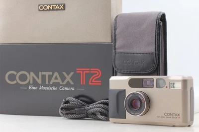 [MINT in Box] Contax T2 Titan Silver Point & Shoot 35mm Film Camera From JAPAN - Image 1 of 4