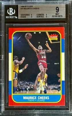 🔥 Fleer 1986-87 - MAURICE CHEEKS #16 - BGS 9!! Foto 1 de 2