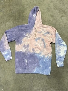 Halsey Manic Blue And Pink Blotchy Die Hoodie Size: M New - Picture 1 of 7