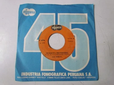 LOS MIRLOS «MUJERCITA PRETENCIOSA/EL PLATANITO» 7″ CUMBIA PSYCH JUNGLE PERU - Image 1 of 3