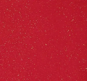 Christmas XMAS Metallic Red Glitter Valentine Cotton Fabric Solid BTY 1 3/4 yard - Picture 1 of 5