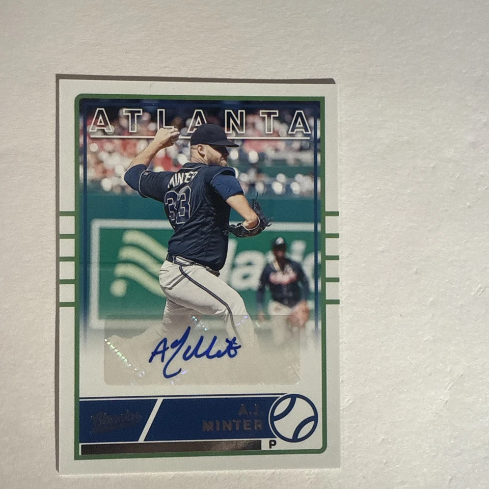 2020 Panini Chronicles - Classics Autographs A.J. Minter #CA-AM (AU) - Image 1 of 3
