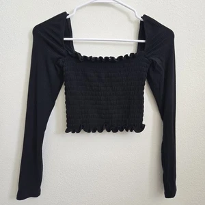 Reformation Black Sable Ribbed Top Size XS - Picture 1 of 10