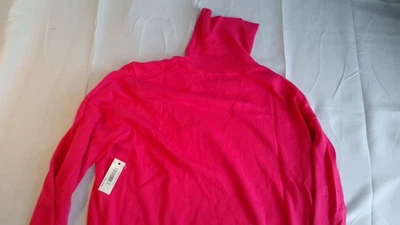 Amazon Essentials Mujer Largo - Manga Cuello Vuelto Jersey Rosa Brillante, Talla - Imagen 1 de 4