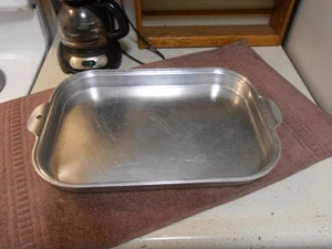 WEAR-EVER 918 Roast And Bake Pan Heavy Duty Aluminum   CLEAN & SHINY, SITS FLAT! - Picture 1 of 3