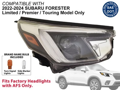 Luces delanteras para 2022 2023 2024 Subaru Forester pasajero lado derecho 84002SJ640 Foto 1 de 4