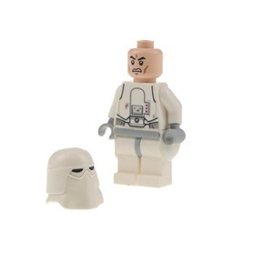 1x Lego Minifigure Star Wars Episode 4/5/6 Snowtrooper Kama Helmet 75054 sw0568