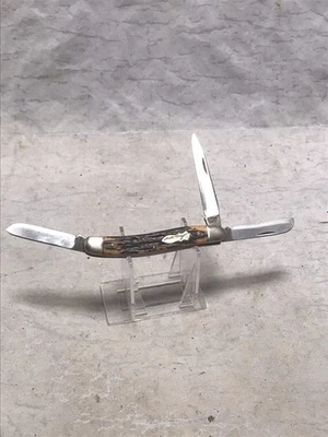 Navaja de bolsillo plegable Schrade 897UH tío Henry Stockman 3 hojas EE. UU. Foto 1 de 4