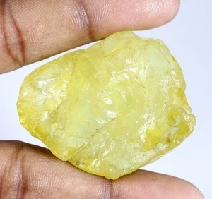 Pietra Preziosa Topazio Limone Brasiliano Naturale 203,35 Carati Collezione Grezza Esemplare - Foto 1 di 6