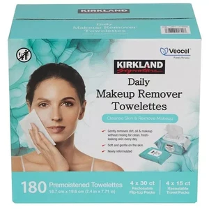 Kirkland Asciugamani Trucco Quotidiano Firmati, 180 pezzi SCATOLA APERTA - Foto 1 di 5