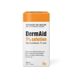 Dermaid 1% Eczema Solution 30mL - Hydrocortisone (S3) - Picture 1 of 1