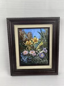 Tom J. Dooley Ölgemälde Blumen gerahmt Gemälde 8x10 Colorado Künstler - Bild 1 von 8