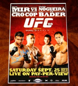 POSTER FRANK MIR FIRMATO 12X18 UFC 119 MMA!!! - Foto 1 di 1