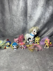 Disney Princess Palace Pets Figure Lot of 8 - Dog Cats and a Large Horse - Picture 1 of 4
