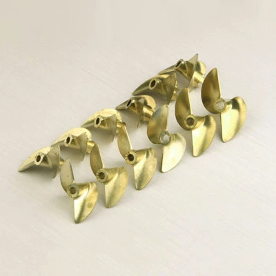 Hélice de barco RC 4 mm 4,76 mm 36-45 mm cobre P1,9 hélice derecha izquierda para lancha rápida RC Foto 1 de 4