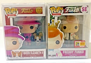 Funko Pop! Funko Freddy Funko Letterman SE Edición Limitada y Reina Isabel II #01 - Imagen 1 de 6