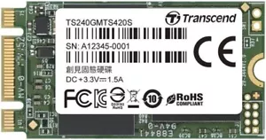 Transcend 240GB M.2 SATA III 6Gb/s SSD MTS420 Model TS240GMTS420S - Picture 1 of 4