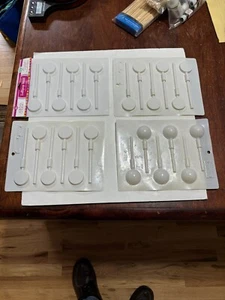 LorAnn plain Lollipop Sheet Molds for High heat Hard Candy & Chocolate Set of 4 - Picture 1 of 7