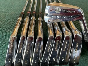 RARE MINT COND. VINTAGE SET of F&J (Fernquest & Johnson) PRO CLASSIC IRONS -2-PW - Picture 1 of 12