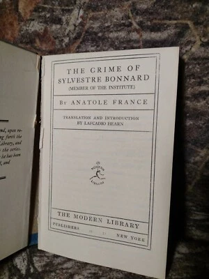 The Crime of Sylvestre Bonnard Anatole France -ExLibrary -1948 -Hardcover - Image 1 of 4