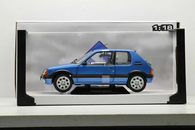 PEUGEOT 205 GTI 1.9 MK1 1988 BLU MIAMI SOLIDO S1801708 1/18 METALLO FASE 1 - Immagine 1 di 4