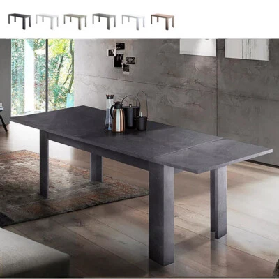 Tavolo 160x90 Allungabile in Legno Design Moderno per 8 Persone - Immagine 1 di 2