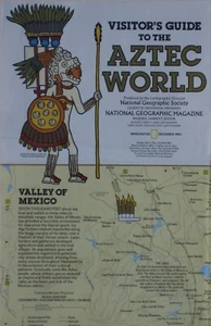 MAPA AZTECA Ciudad de México Chapultepec Tenochtitlan Hernando Cortés Toluca Cuernavaca - Imagen 1 de 6