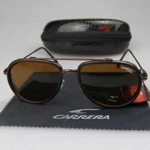 New Men Women Retro Sunglasses Windproof Matte Frame Carrera Glasses+Box - Picture 1 of 22