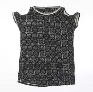 NEXT Womens Black Cotton Blend Tank Size 16 - Picture 1 of 12