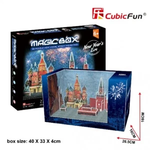3D Puzzle NEW YEAR'S EVE IN MOSCOW (With Visual Effect Projection) CubicFun - Picture 1 of 5