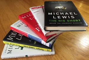 Michael Lewis 6 Hardcover Book Lot BIG SHORT/FLASH BOYS/BLIND SIDE/MONEYBALL VG - Picture 1 of 4