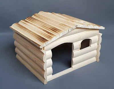 MANI-KO Chinchilla Holzhaus Haustier Hamster Nagetiere Meerschweinchen Chipmunk Kaninchen Frettchen