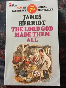 The Lord God Made Them All James Herriot Pan 1981 Vintage Paperback Book - Foto 1 di 8