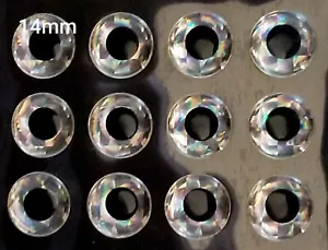 14 mm Fischaugen, silber 3D holografisch (Packungen 126, 252 oder 420) - Bild 1 von 2