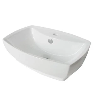 Kingston Brass EV8145 Fauceture Marquis Vitreous China Bathroom Vessel, White - Picture 1 of 5