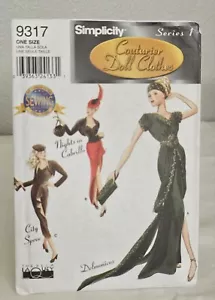 Vtg 15½” GENE MADRA VIOLET COUTURIER Doll SEW PATTERN Uncut Simplicity 9317 NRFP - Picture 1 of 4